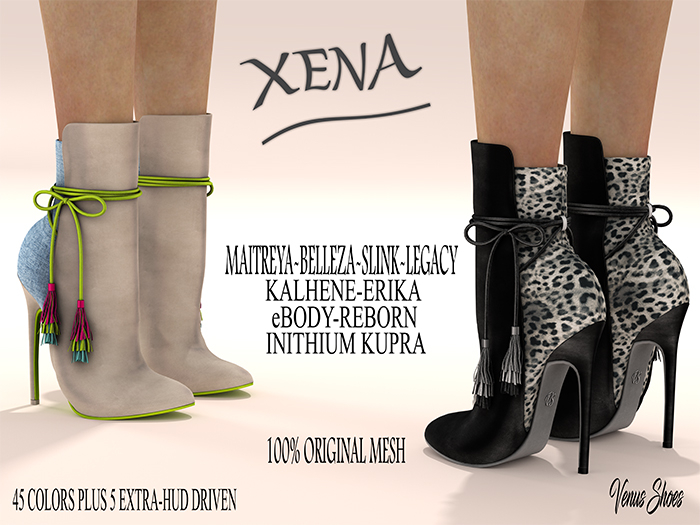 Second Life Marketplace V.S XENA SHOES 50 COLORS FATPACK